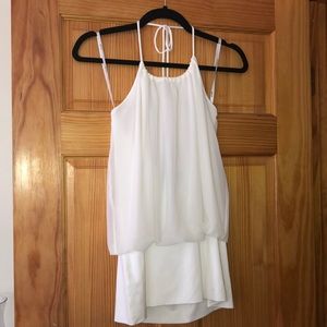 White Halter Top